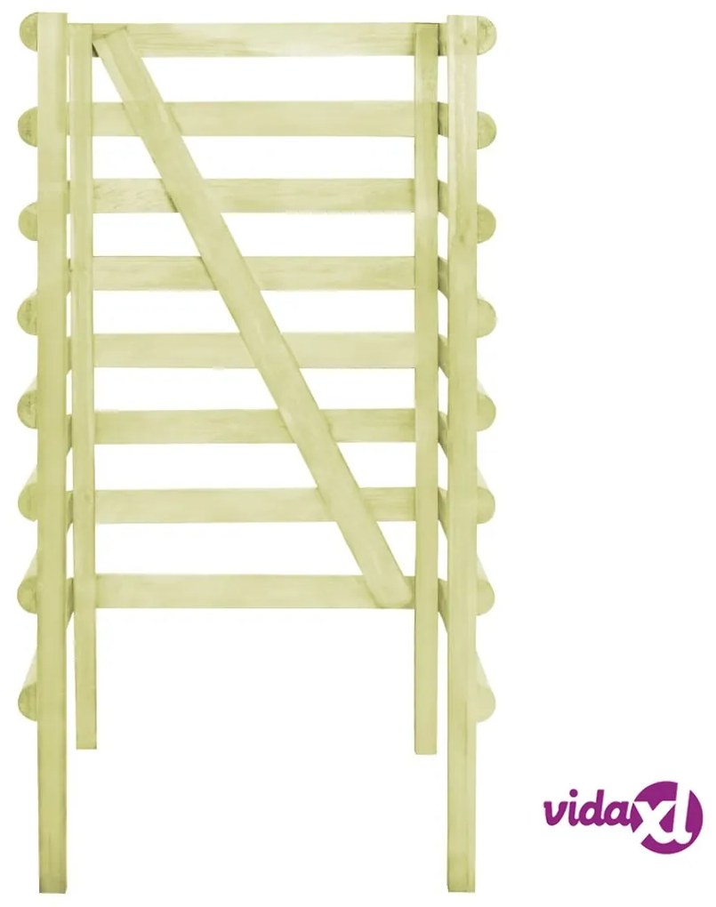 vidaXL Copribidone Singolo 70x80x150 cm in Pino Impregnato Verde