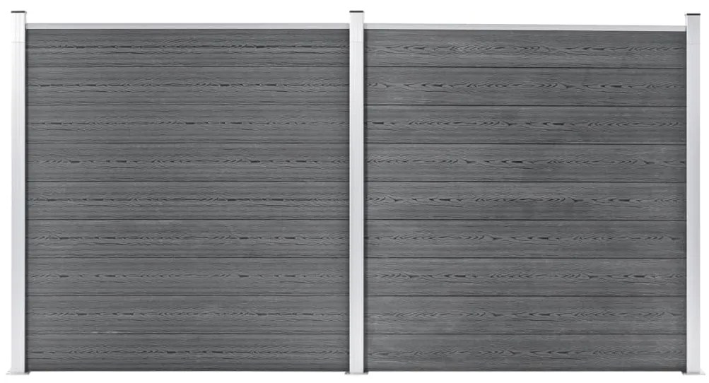 Pannello Di Recinzione İn Wpc 353x186 Cm Grigio /