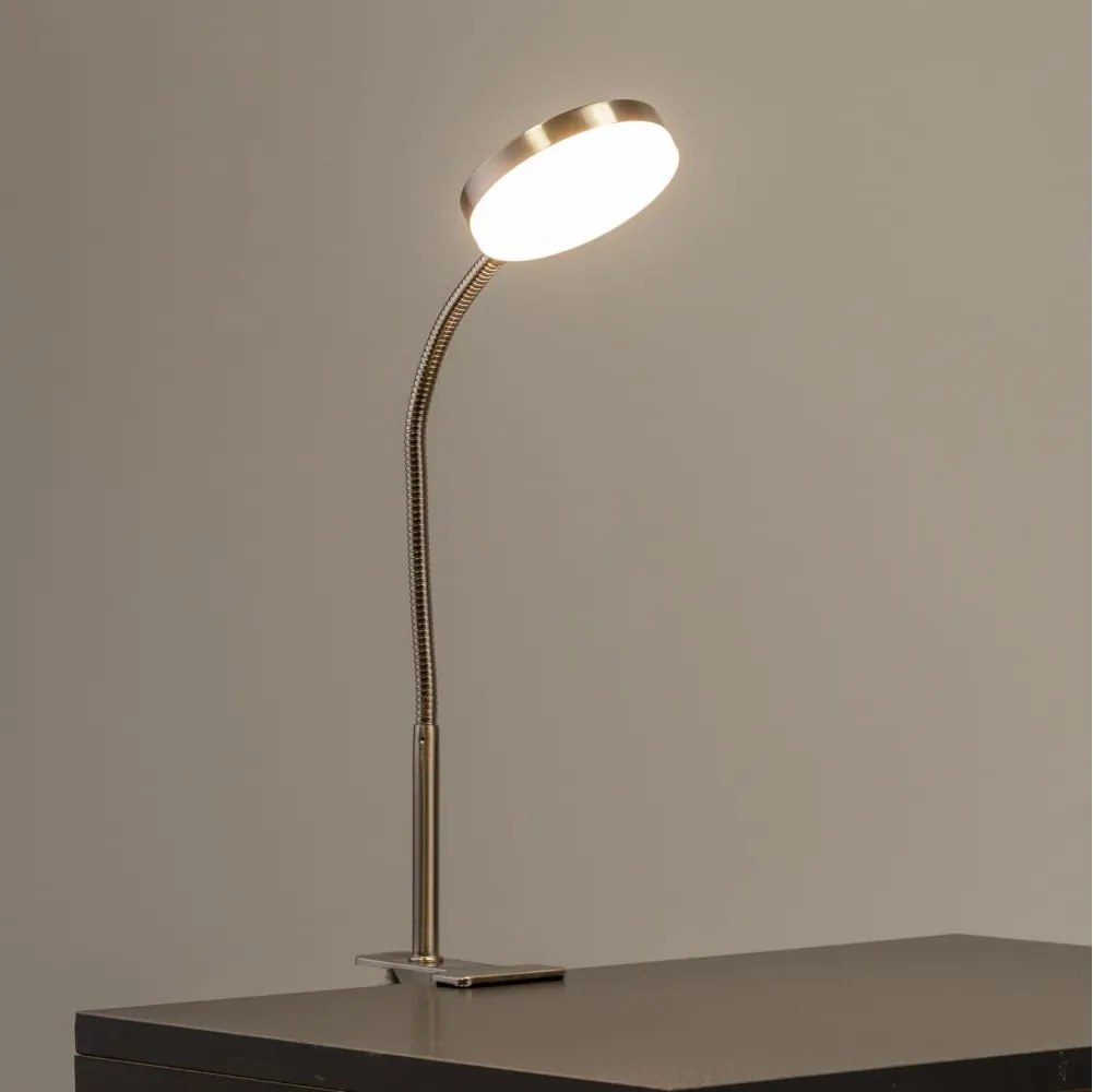 Lampada LED con clip LED/3,2W/230V cromo opaco