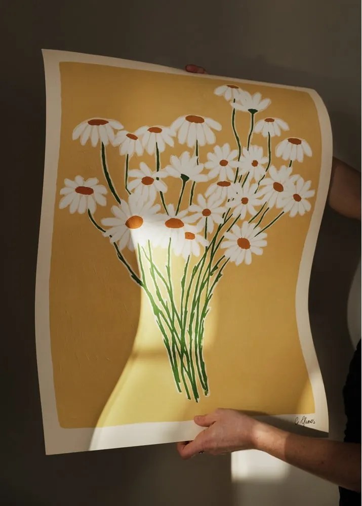 Poster 30x40 cm Daisies – Carla Llanos – The Poster Club