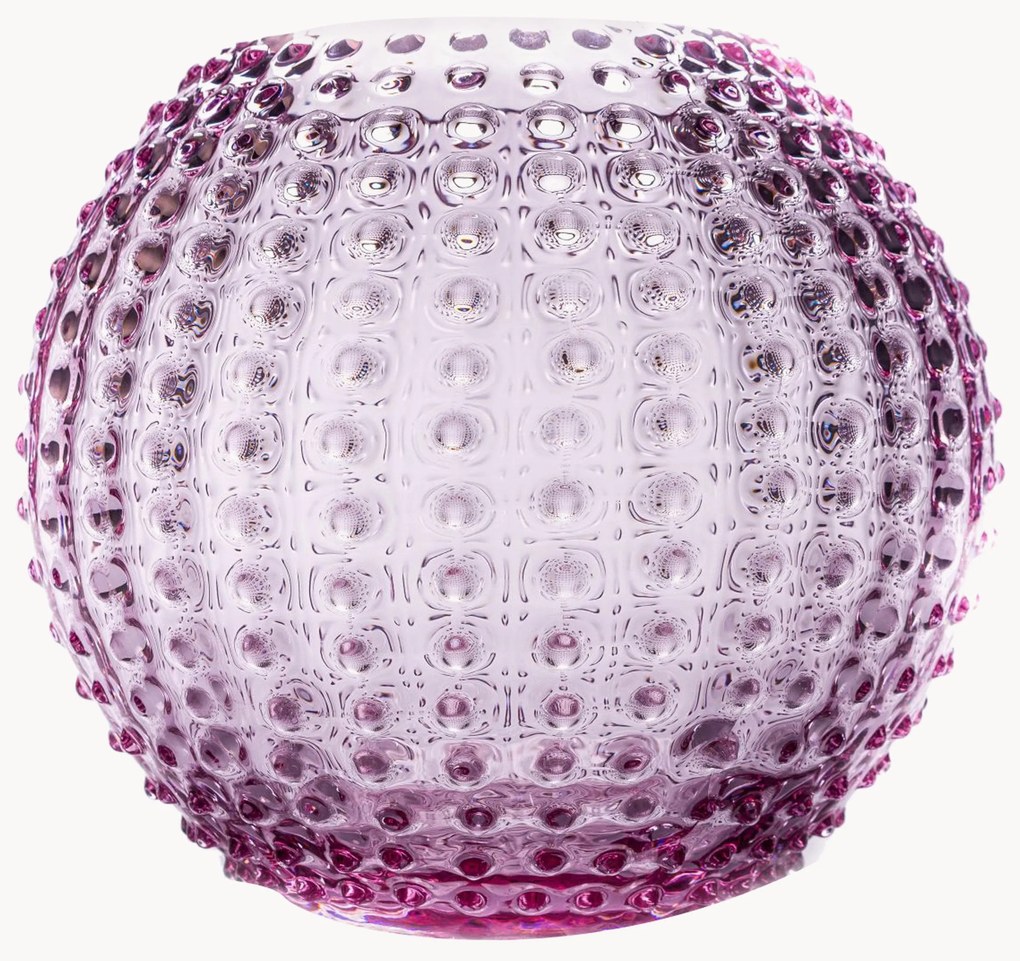 Vaso fatto a mano con rilievo Hobnail, alt. 22 cm