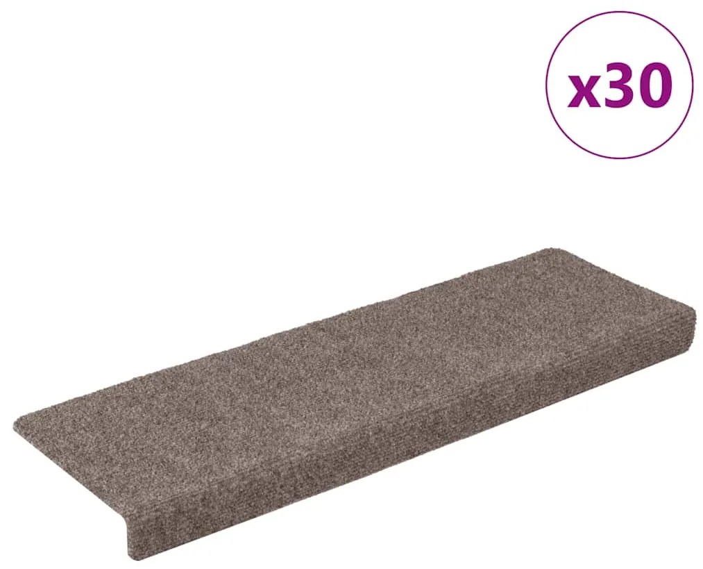 Tappetini Autoadesivi Per Scale 30 Pz Crema 65x21x4 Cm /