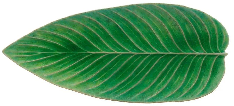 Piatto da portata in gres verde Riviera, 40 x 17 cm - Costa Nova