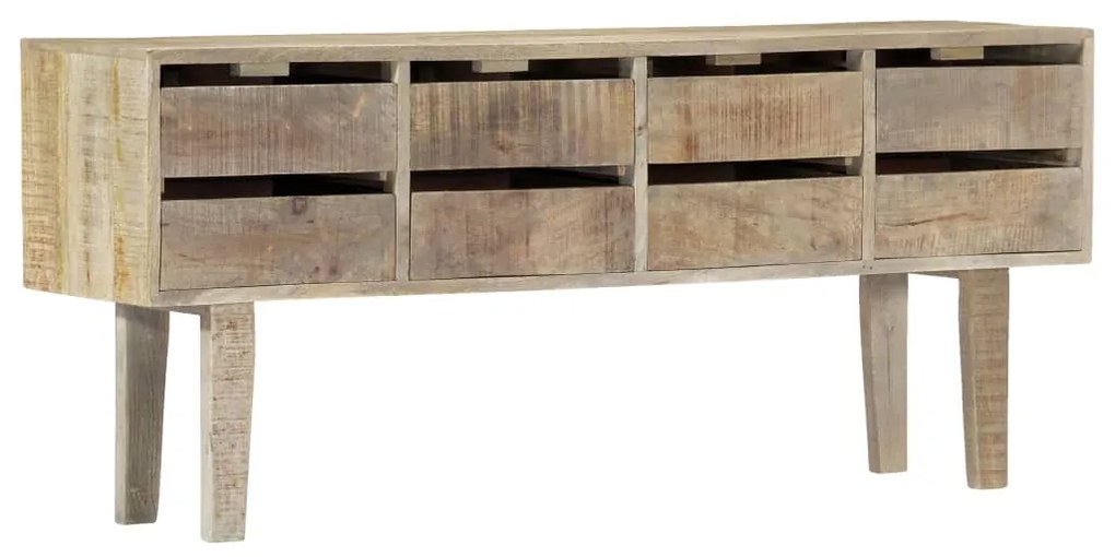 Credenza 140x30x60 cm in legno massello di mango