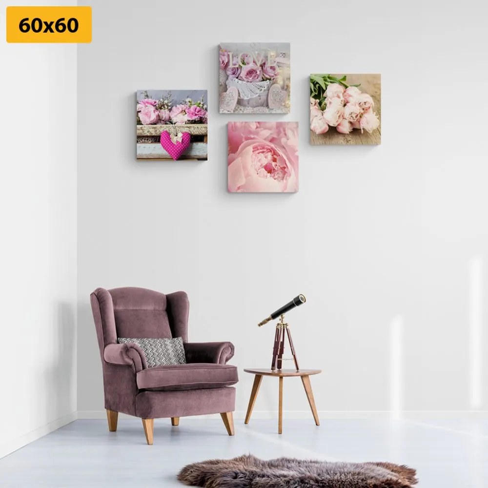 Set di quadri – Fiori in stile vintage