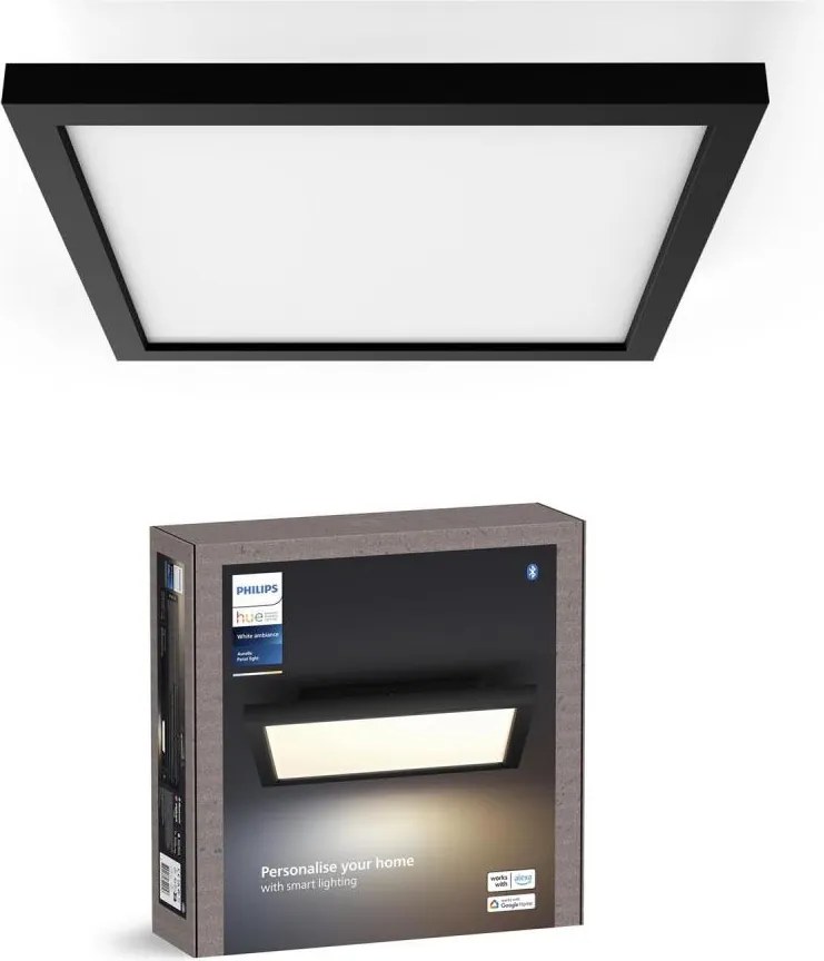 Philips - Plafoniera LED dimmerabile Hue AURELLE LED/19W/230V 30x30 cm nera