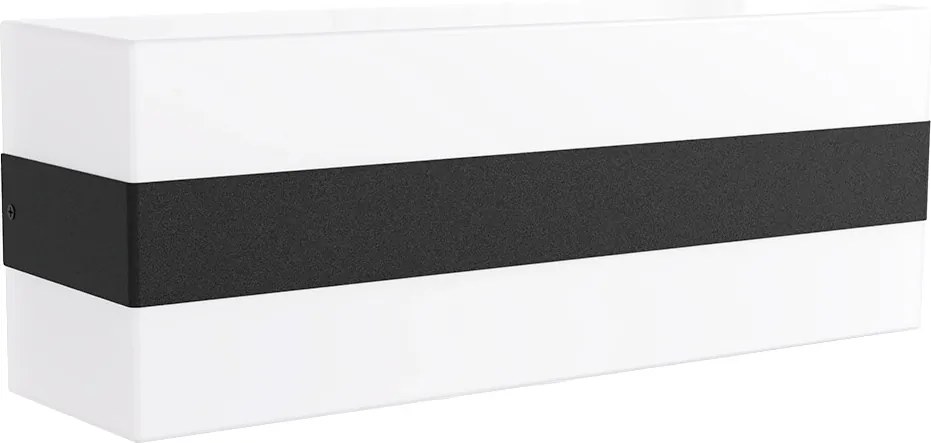 Applique 2xE27 per esterni a Luce Diffusa IP65 Nera - Serie Glow