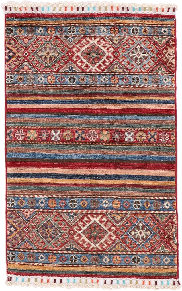 Samarkand Tappeto 100x60 (Pakistan) Annodato A Mano