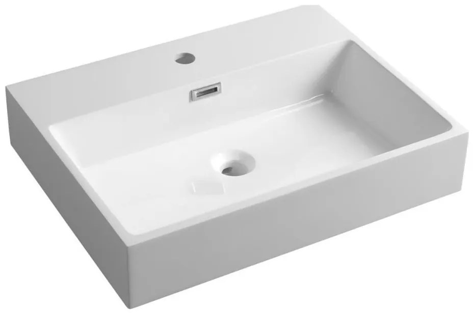 Sapho - Lavabo sospeso AQUATIC 60x46 cm ceramica/bianco