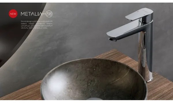 Novaservis - Rubinetto del lavandino METALIA ECO 25,7 cm cromo lucido