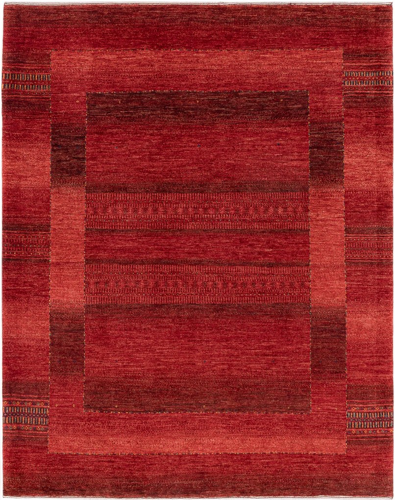 Loribaft Tappeto persiano 190x150 Rosso (Iran) Annodato A Mano