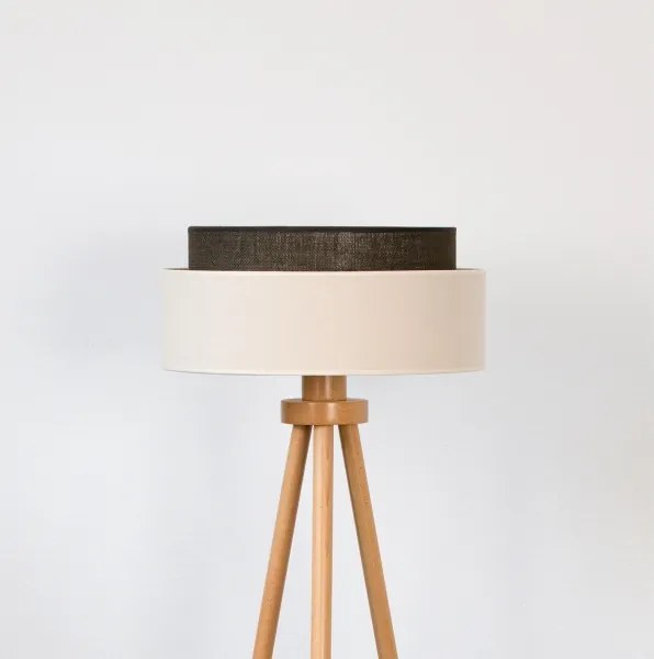 Brilagi - Lampada da terra LED Stile BOHO 1xE27/15W/230V crema/marrone