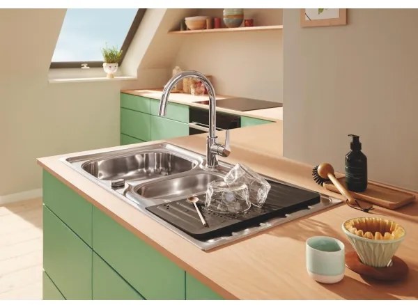 GROHE 40872K00 - Piano sgocciolatoio 450 x 250 mm ceramica/nero