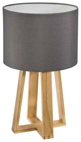 Atmosphera - Lampada da tavolo MOLU 1xE27/25W/230V pino/grigio