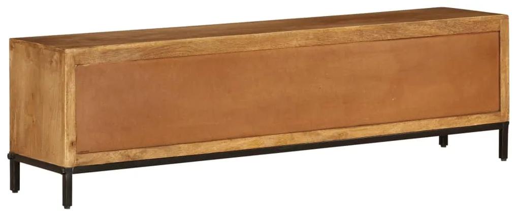 Mobile porta tv in legno massello di mango 140x30x40 cm
