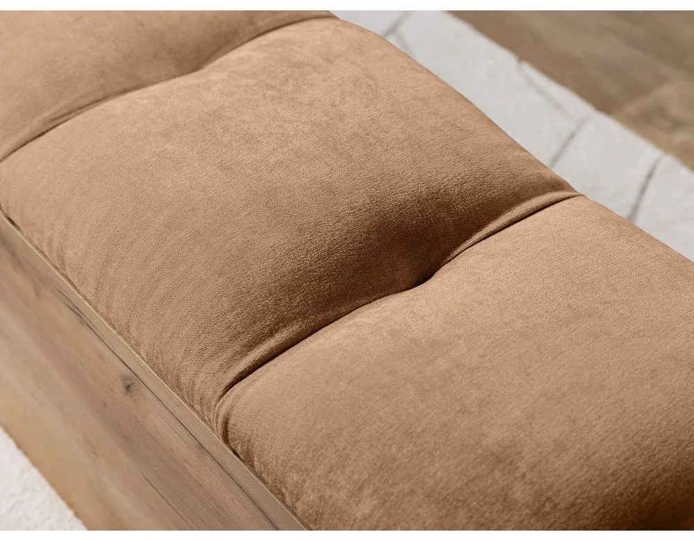 Panca in rosa chiaro e colore naturale Kumo - Bobochic Paris