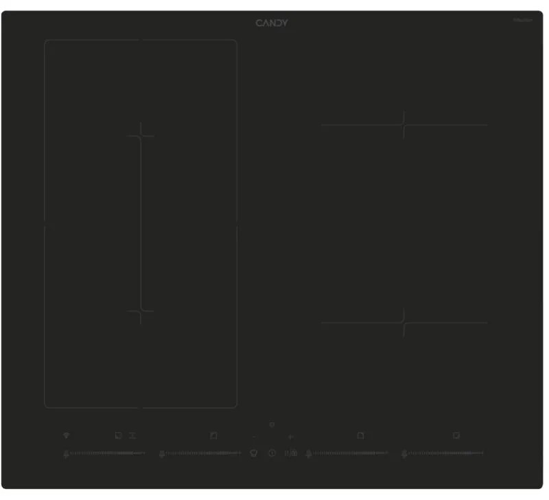 CETPS64MCWFTT/1 Nero Da incasso 59 cm Piano cottura a induzione 4 Fornello(i) - Candy