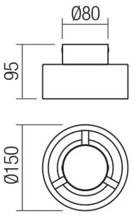 Redo 01-3096 - Plafoniera LED PUNKT LED/6W/230V bianco