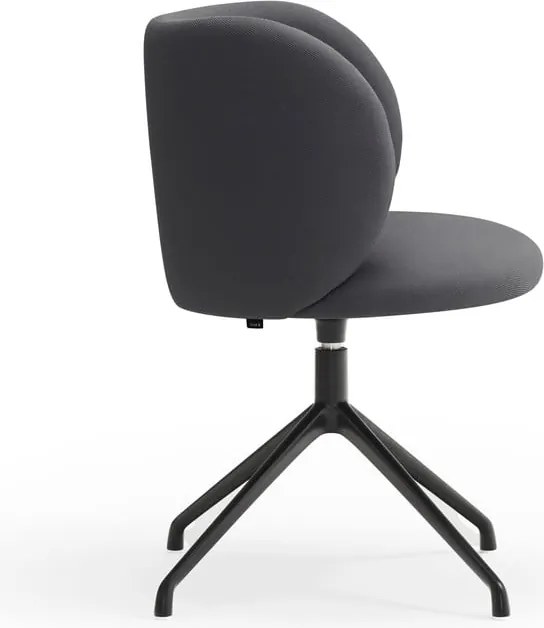 Sedia da pranzo grigio scuro in imbottito Mogi – Teulat