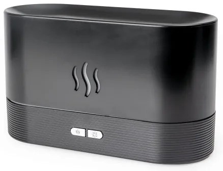 LED RGB Diffusore di aromi e umidificatore d'aria a ultrasuoni con retroilluminazione 180ml nero