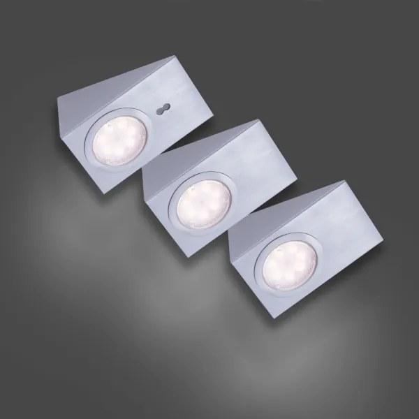 Leuchten Direkt 84111-55-3 - SET 3x LED Illuminazione per mobili THEO LED/3,6W/230V