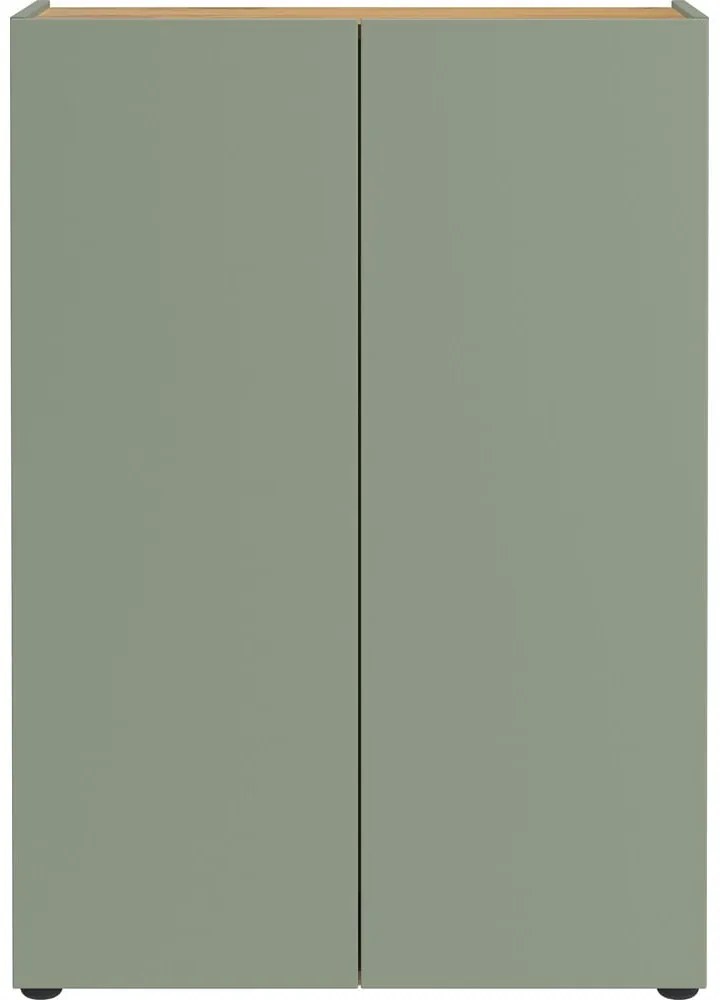 Scarpiera verde chiaro con effetto rovere 74x105x33 cm Alviano – Germania