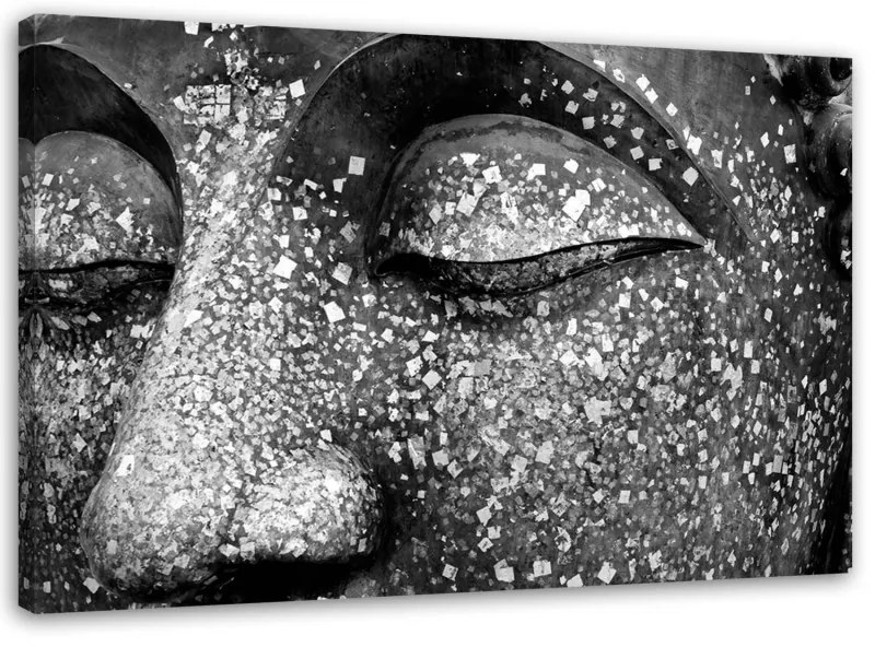 Quadro su tela, Buddha Zen Spa Grigio  Dimensioni 120x80