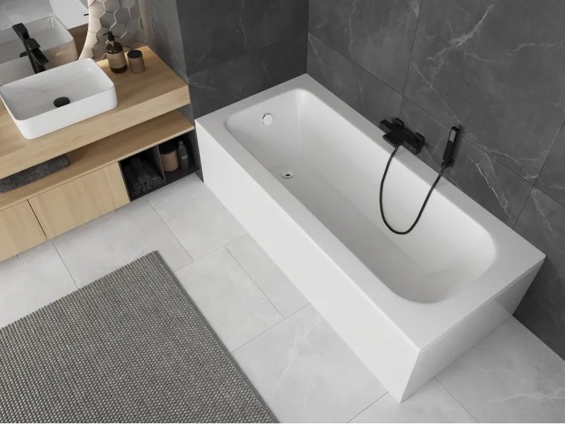 Mexen Vega vasca rettangolare 160 x 70 cm con rivestimento, bianca - 55011607000X