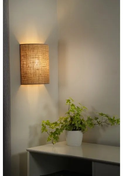 Duolla - Applique YUTE 1xE27/15W/230V diametro 20 cm marrone