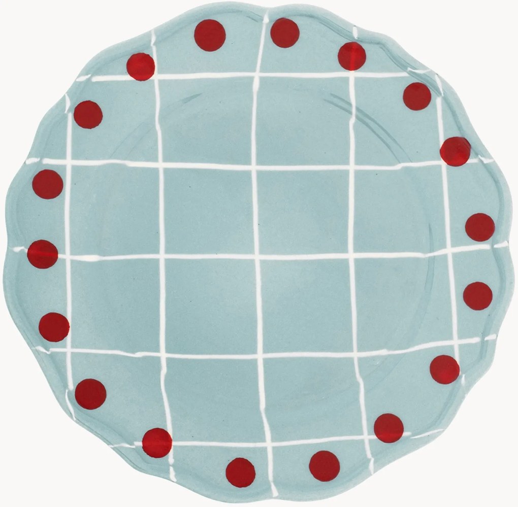 Piatto piano dipinto a mano Amalfi