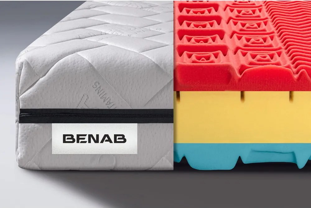 Materasso matrimoniale in schiuma dura/media 180x200 cm BonRelax HR BIO - BENAB
