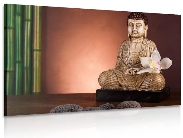 Stampa su tela – Buddha meditante