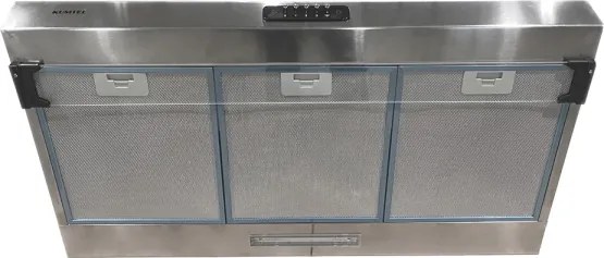 Cappa Cucina Aspirante 90x48 cm acciaio inox Kumtel