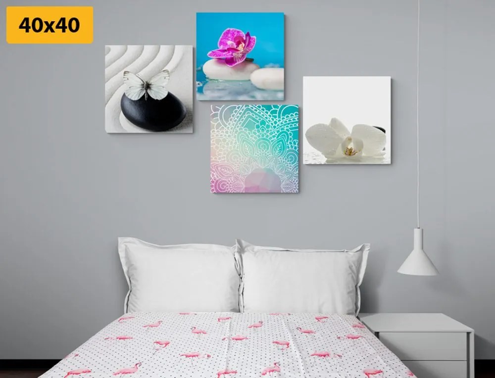 Set di quadri – Feng Shui in combinazione di colori interessante