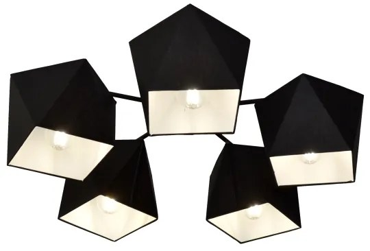 Lampadario ADAMANT 5xE27/15W/230V nero