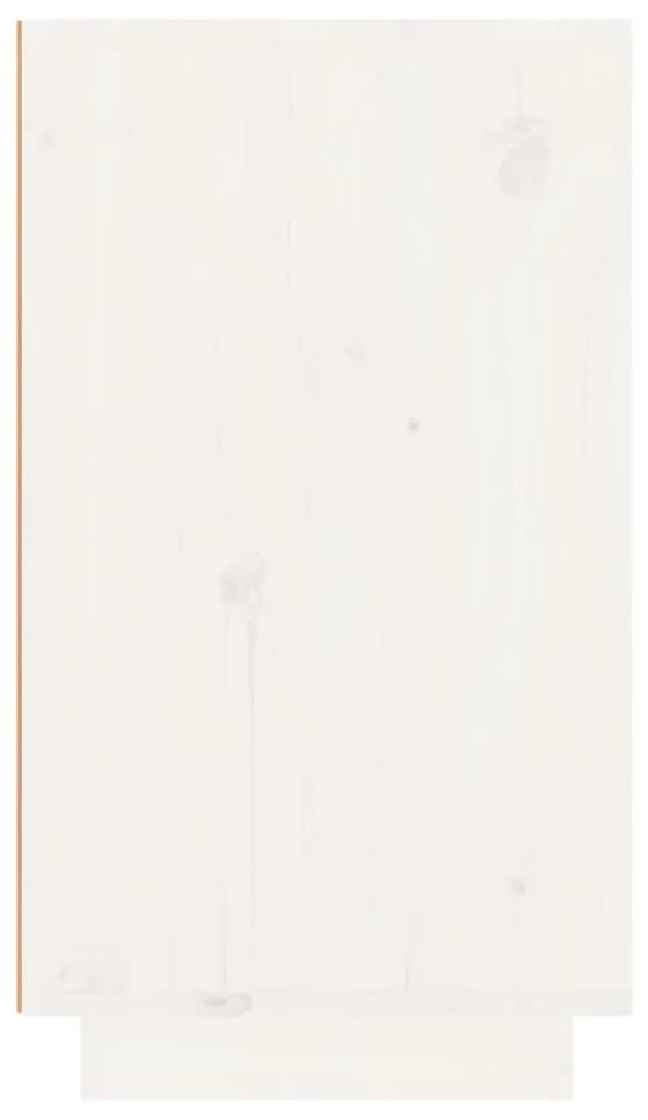 Portabottiglie Bianco 23x34x61 cm in Legno Massello di Pino