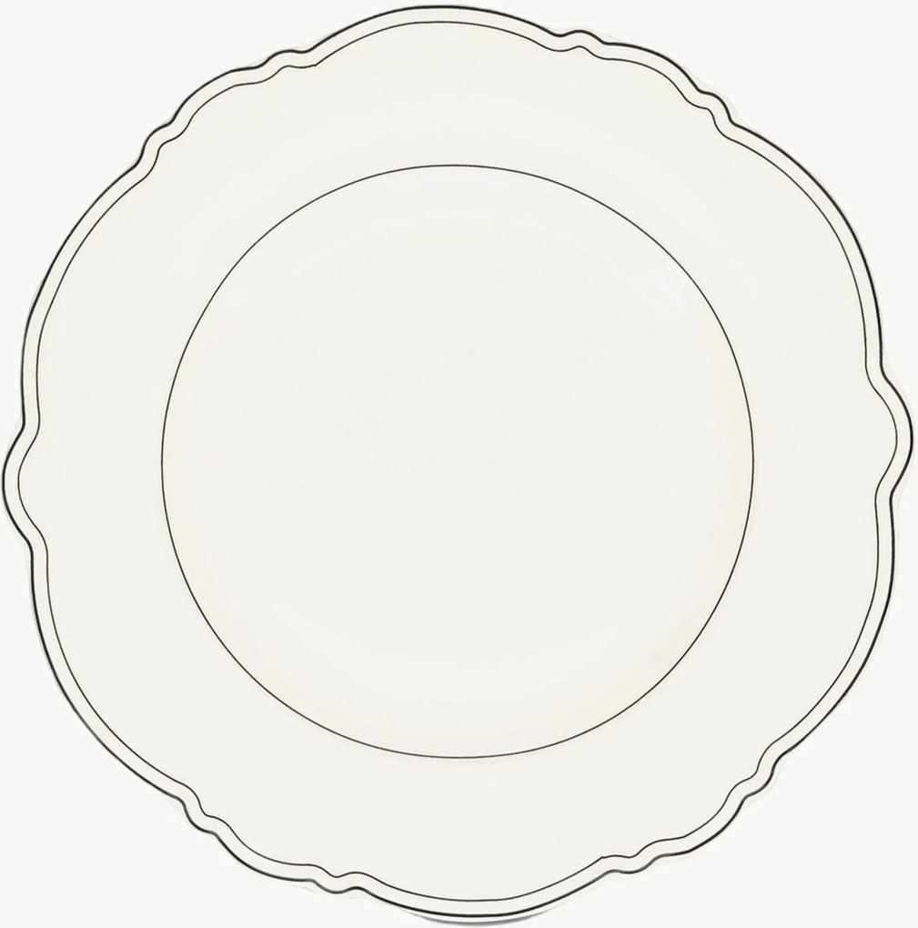 Set di 2 piatti da colazione in New Bone China Odette