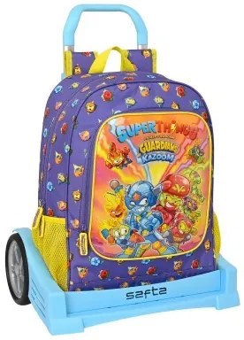 Trolley per la Scuola SuperThings Guardians of Kazoom Viola Giallo (32 x 42 x 14 cm)