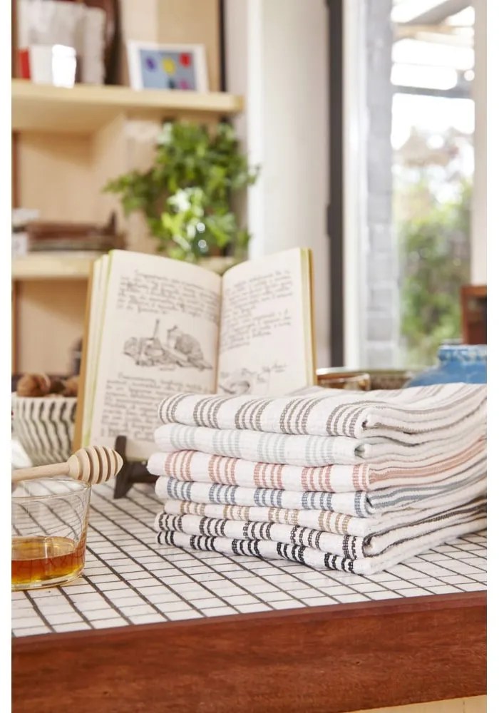 Set di strofinacci in cotone 4 pz 50x70 cm Stripes – Tiseco Home Studio