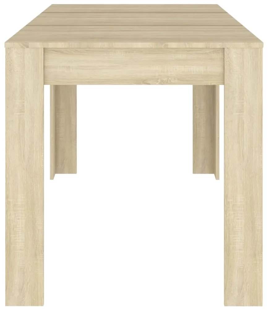 Tavolo da pranzo rovere sonoma 140x74,5x76 cm in truciolato