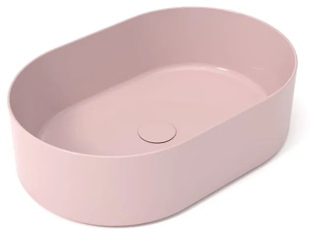 Lavabo da appoggio ovale in ceramica L 60 x H 17 x P 40 cm multicolore