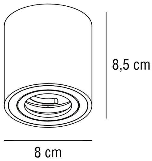 Nordlux - Faretto SABONIS 1xGU10/40W/230V nero