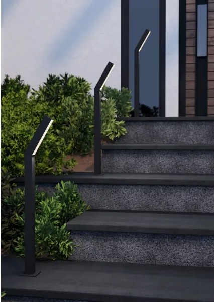 Eglo 900993 - Lampada da esterno LED UGENTO, 2x LED/4,5 W/230 V, IP44, nera