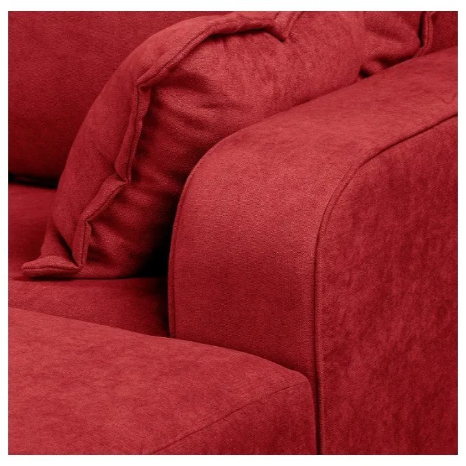 Divano angolare rosso (angolo destro) Beata - Ropez