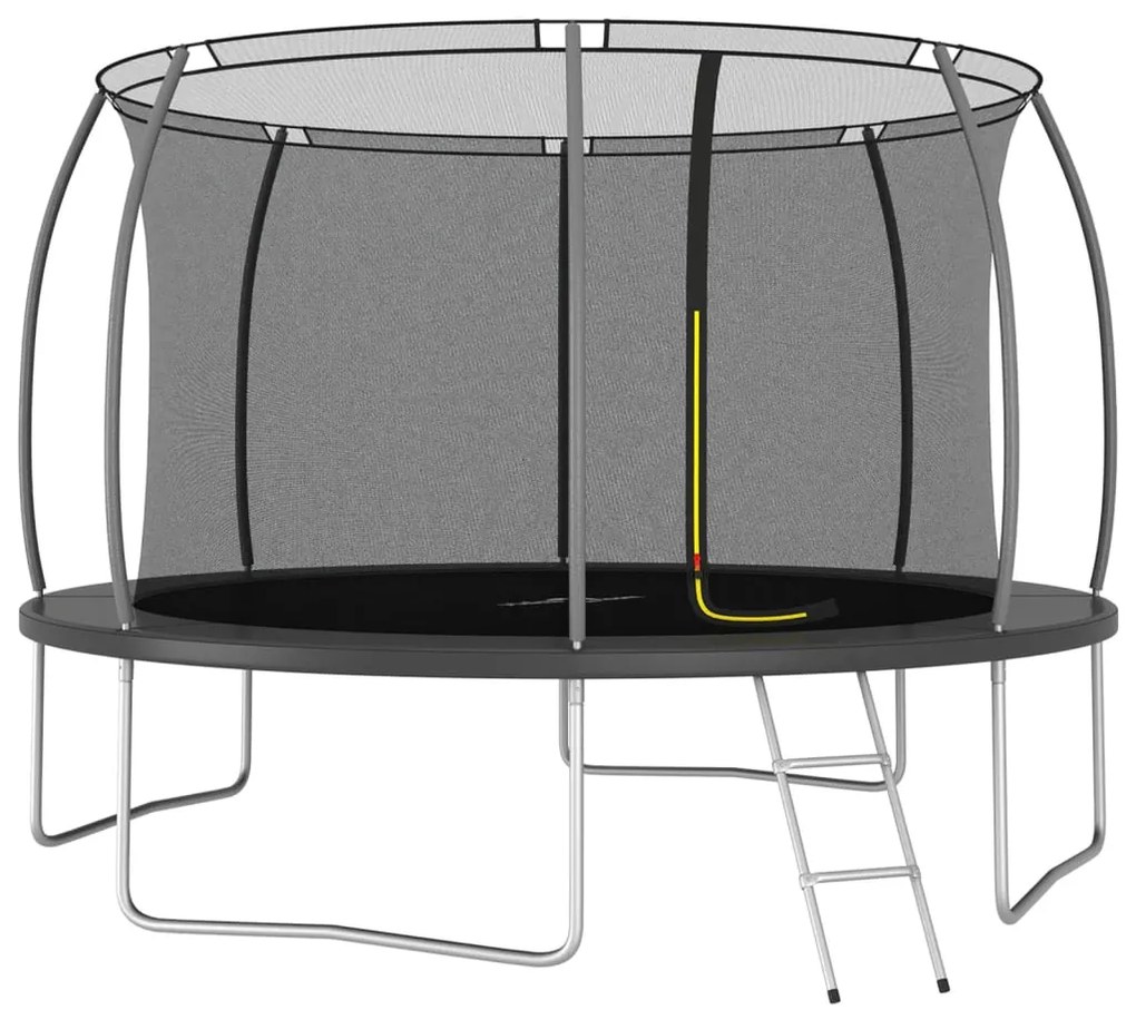 Set Trampolino con Rete di Sicurezza Rotondo di diverse dimensioni e capacità, Set Trampolino Rotondo 366x80 cm 150 kg