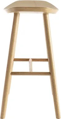 Sgabello da bar design in legno chiaro H65 cm DEMORY