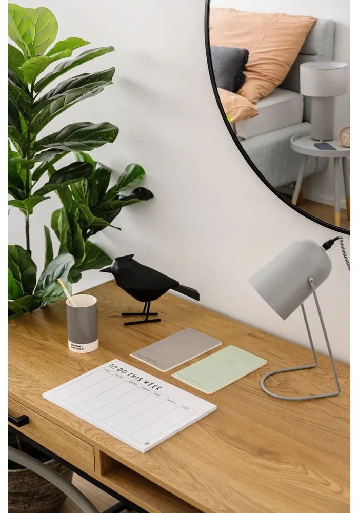 Letto matrimoniale imbottito grigio chiaro con contenitore con rete inclusa 160x200 cm Lotte – Meise Möbel