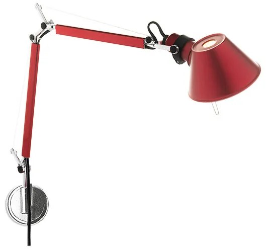 Artemide - Tolomeo Micro Parete Applique da Parete Rosso Artemide