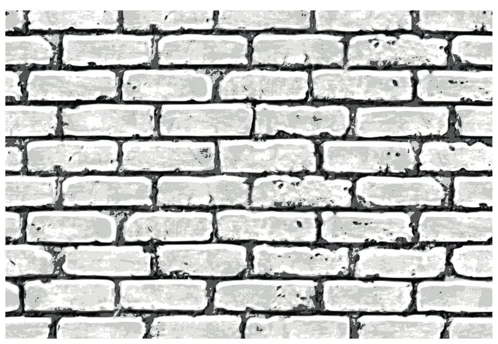 Carta da parati – Mattone Grigio Dipinto