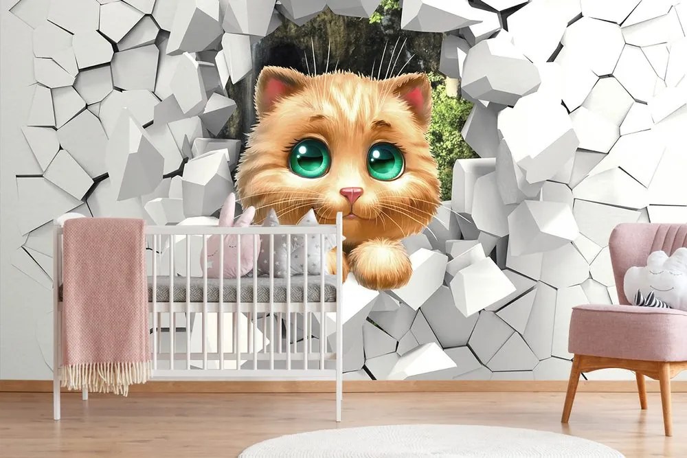 Carta da parati – Gattina carina